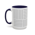 Light Grey Grid Mug (Multi-Size & Color)