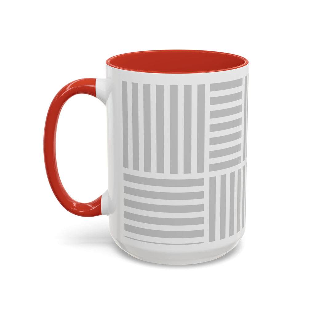 Light Grey Grid Mug (Multi-Size & Color)