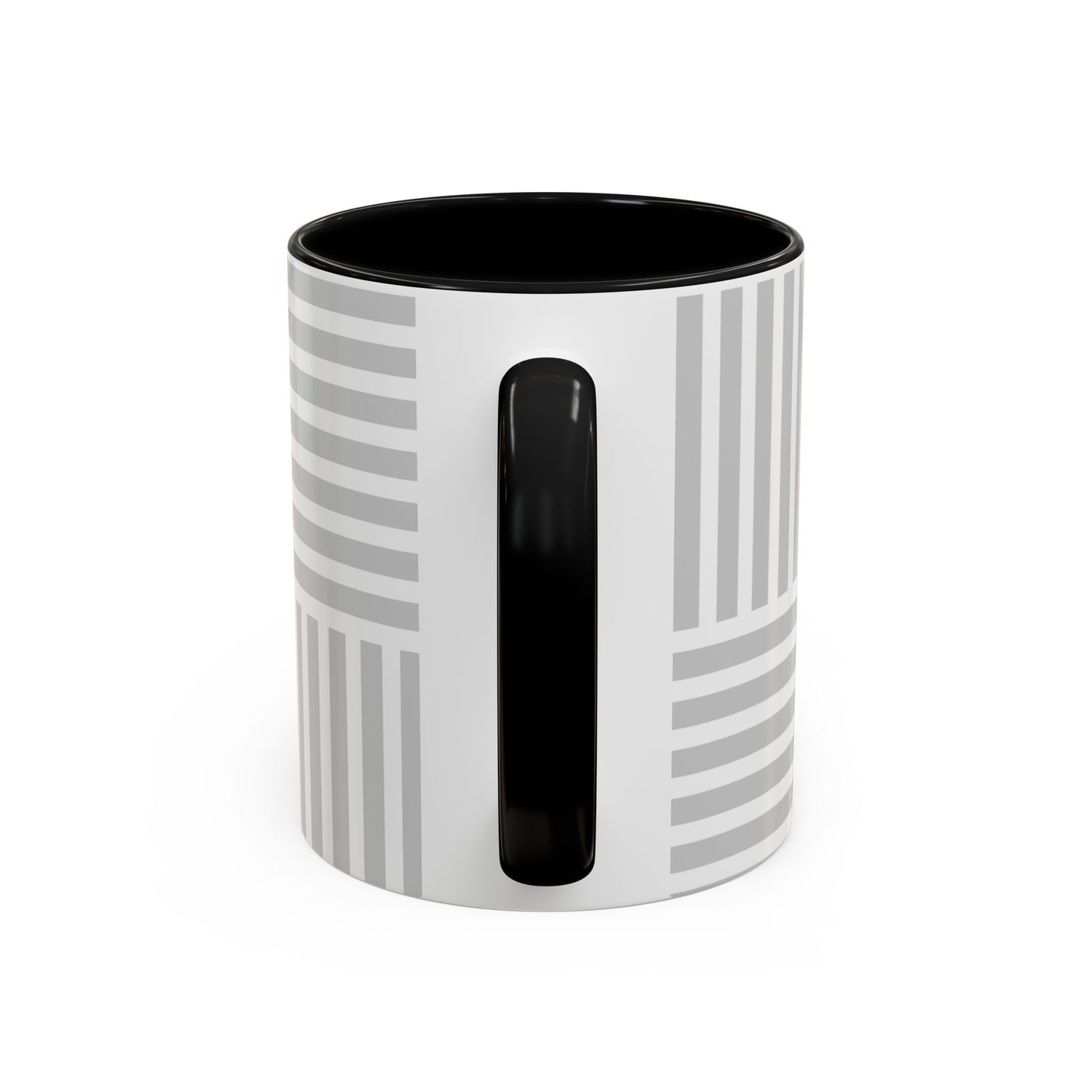 Light Grey Grid Mug (Multi-Size)