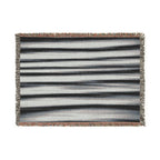Grey Scale Woven Blanket — For Home & Relaxation