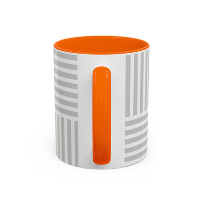 Light Grey Grid Mug (Multi-Size)