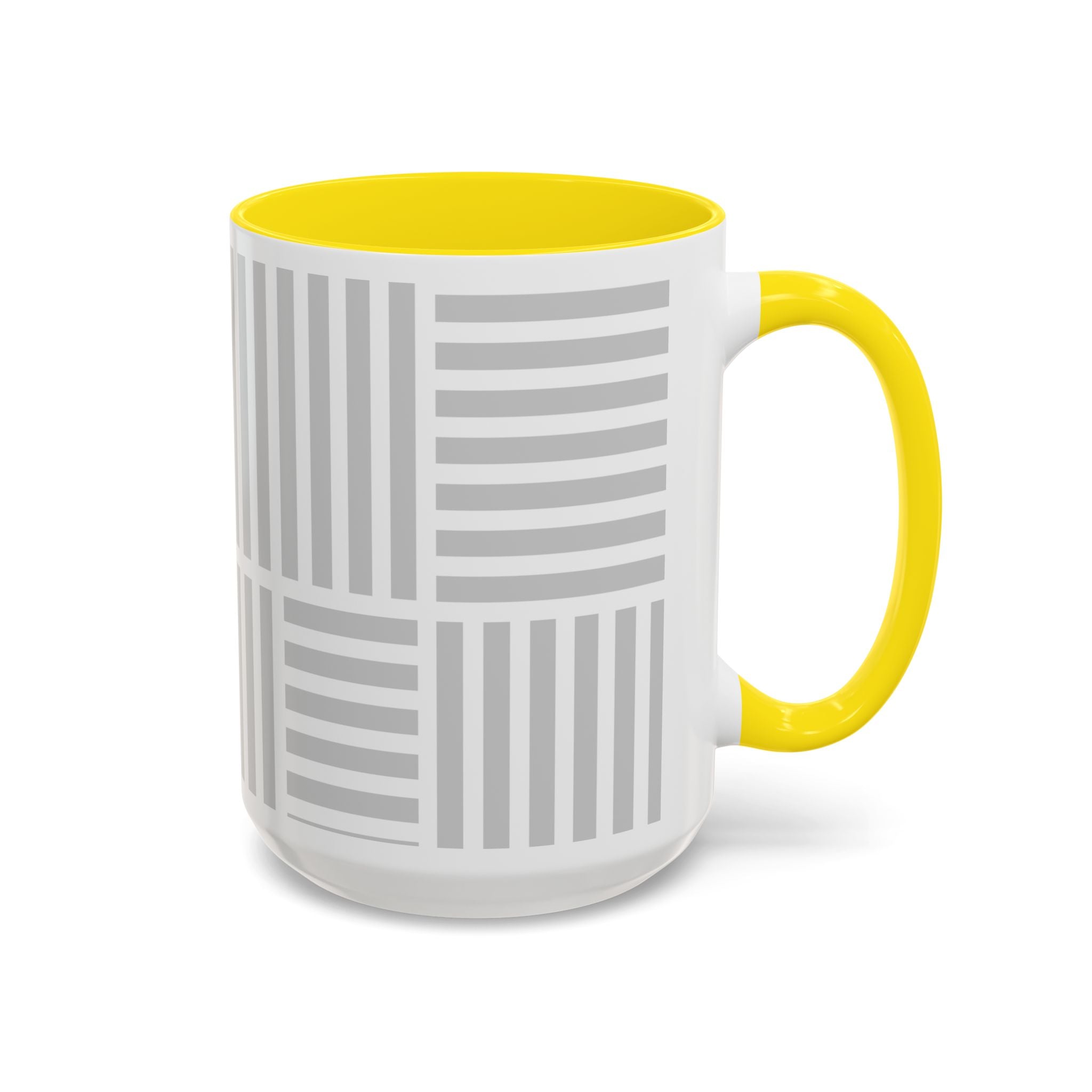 Light Grey Grid Mug (Multi-Size & Color)