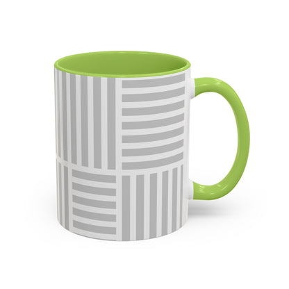 Light Grey Grid Mug (Multi-Size)