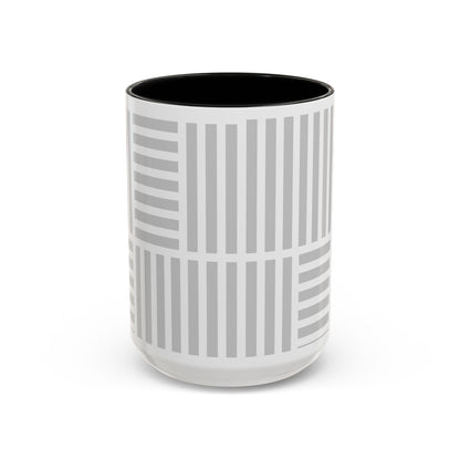 Light Grey Grid Mug (Multi-Size)