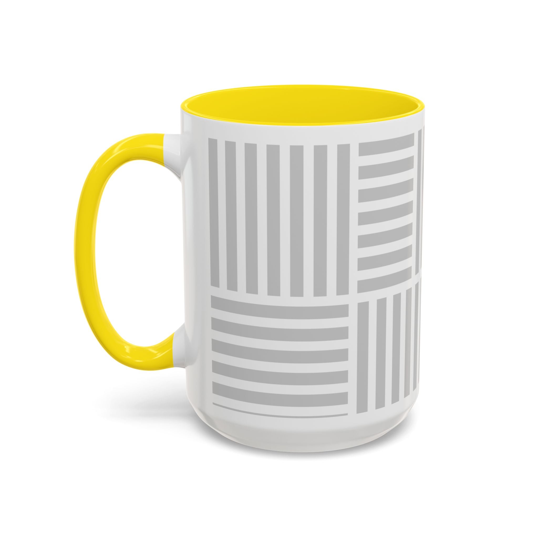 Light Grey Grid Mug (Multi-Size & Color)
