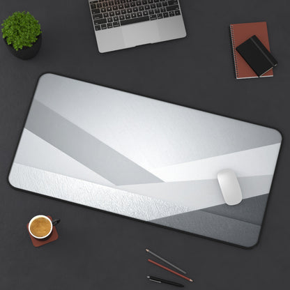 Geometric Grey Office Desk Pad
