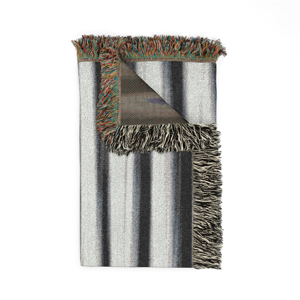 Grey Scale Woven Blanket — For Home & Relaxation