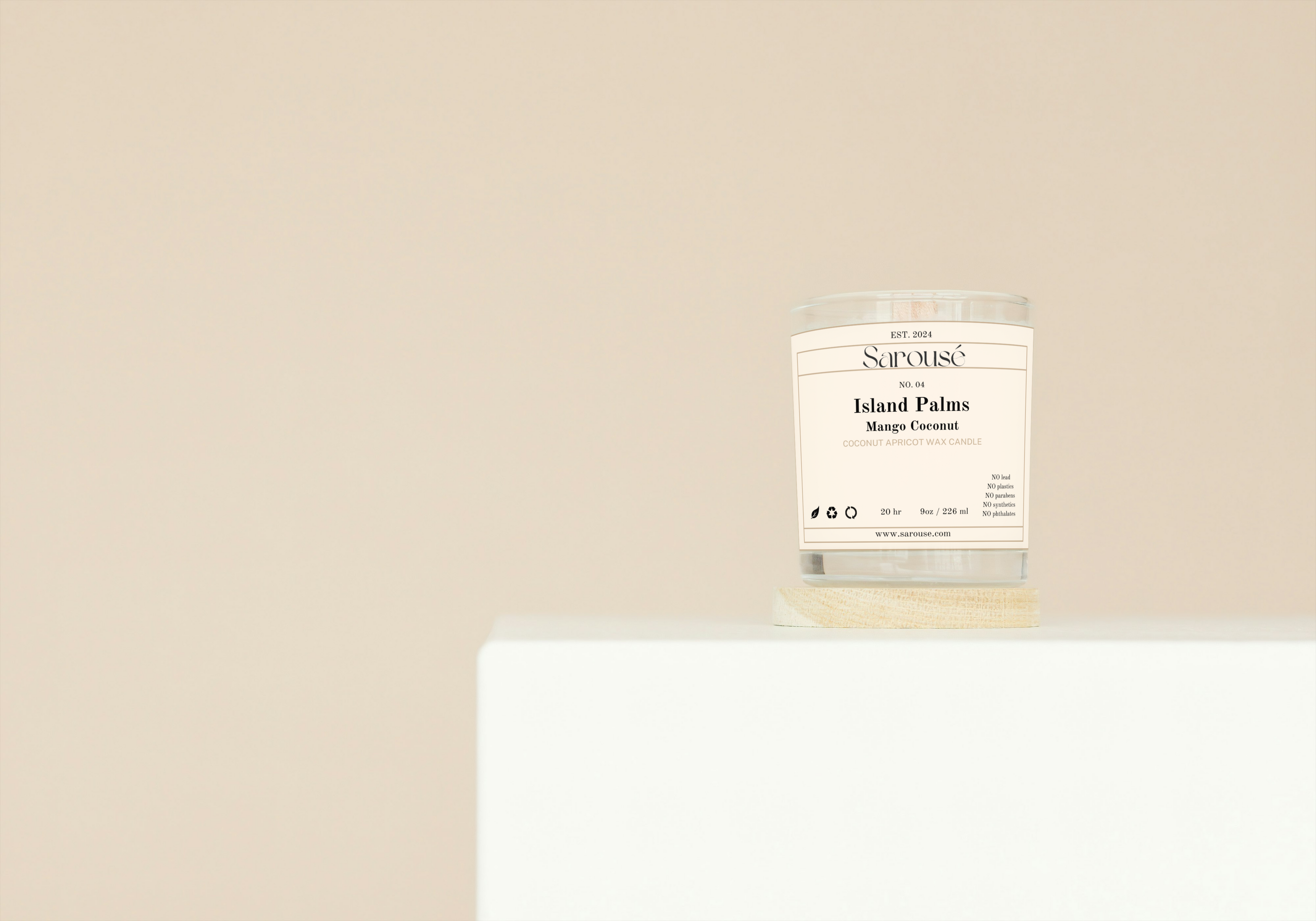 Island Palms — Coconut Apricot Wax (Multi-Size)