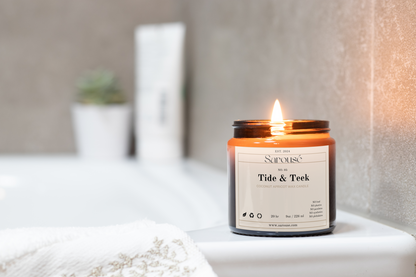 Tide & Teek — Coconut Apricot Wax Candle (Multi-Size)