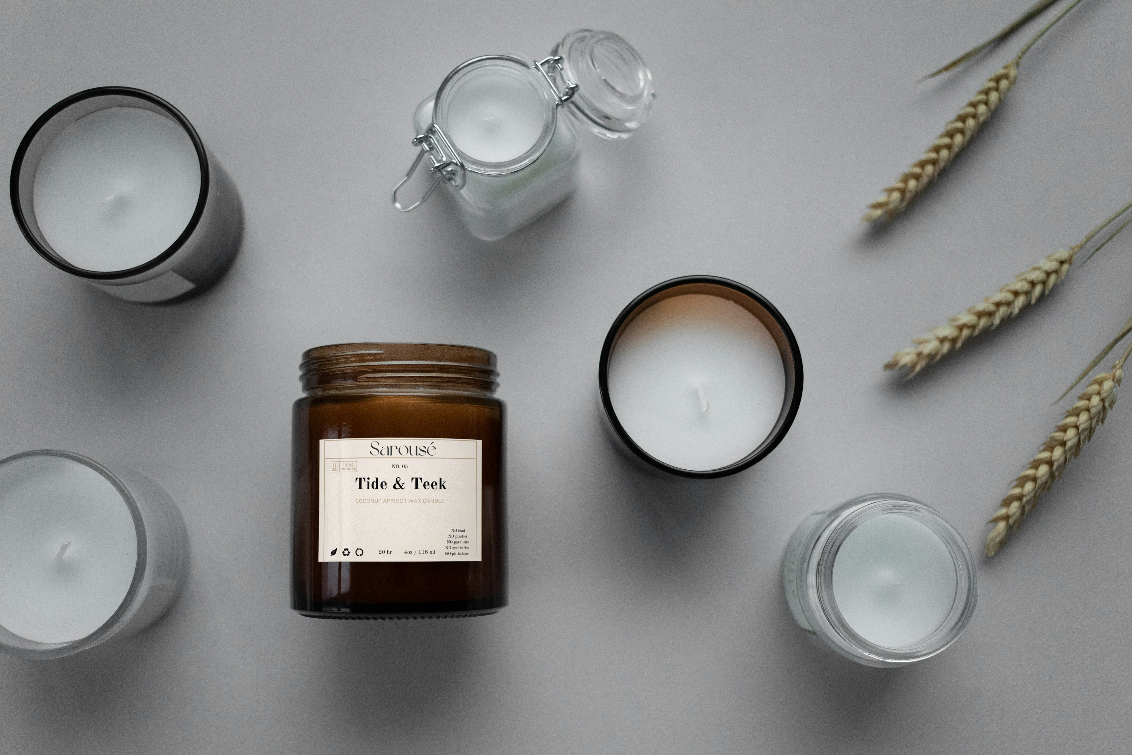 Tide & Teek — Coconut Apricot Wax Candle (Multi-Size)
