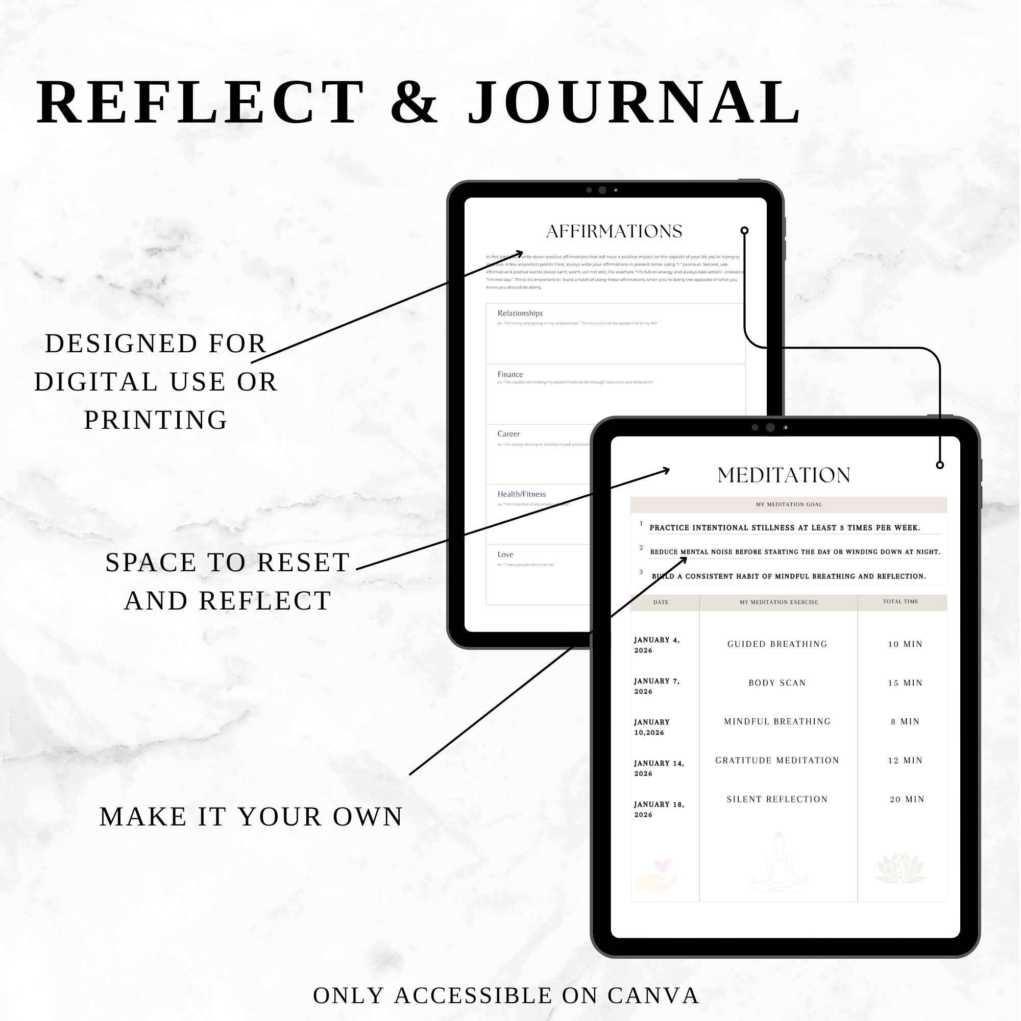 Self Care Planner