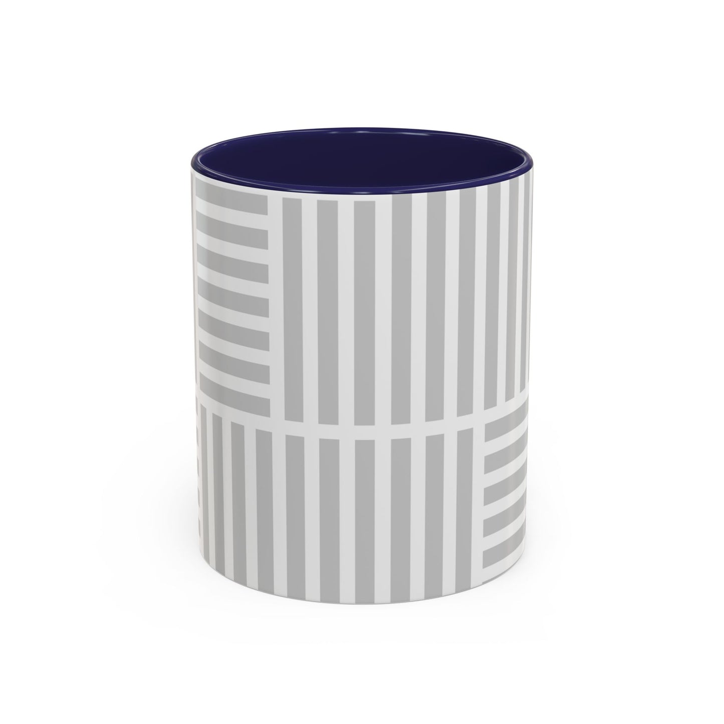 Light Grey Grid Mug (Multi-Size)