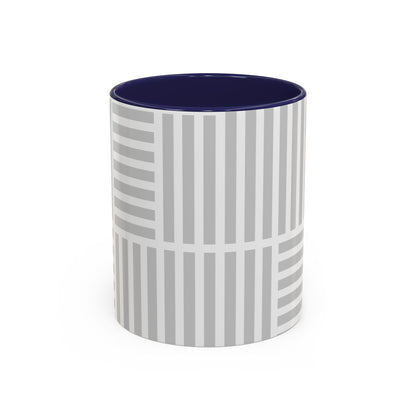 Light Grey Grid Mug (Multi-Size)