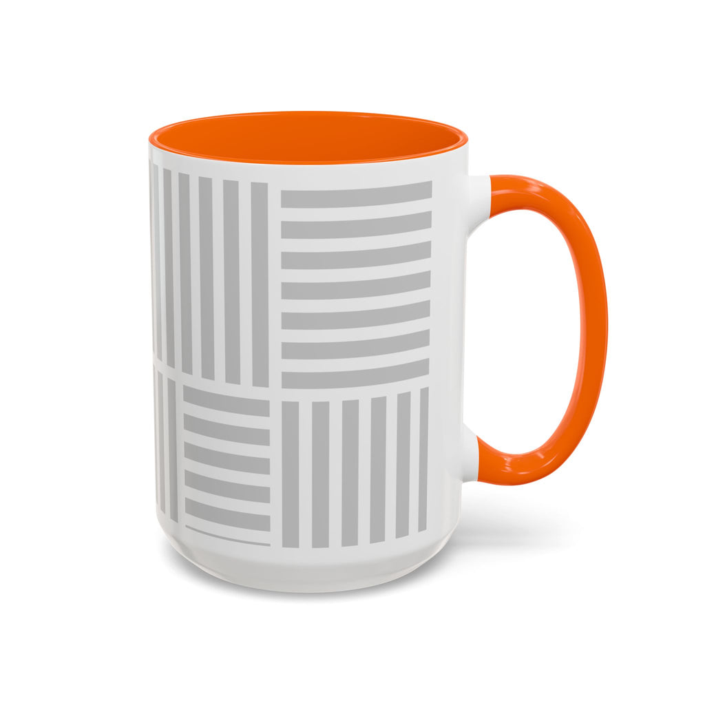 Light Grey Grid Mug (Multi-Size & Color)
