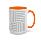 Light Grey Grid Mug (Multi-Size & Color)