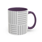 Light Grey Grid Mug (Multi-Size & Color)