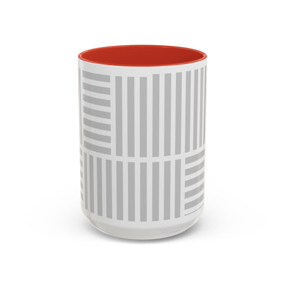 Light Grey Grid Mug (Multi-Size)