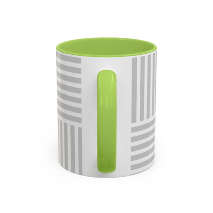 Light Grey Grid Mug (Multi-Size)