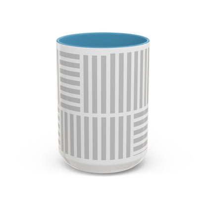 Light Grey Grid Mug (Multi-Size)