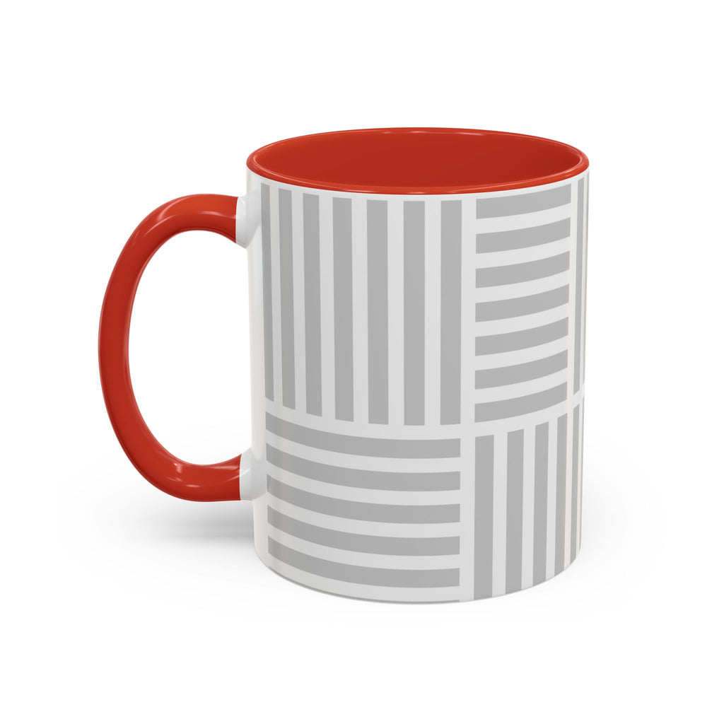 Light Grey Grid Mug (Multi-Size & Color)