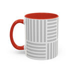 Light Grey Grid Mug (Multi-Size & Color)