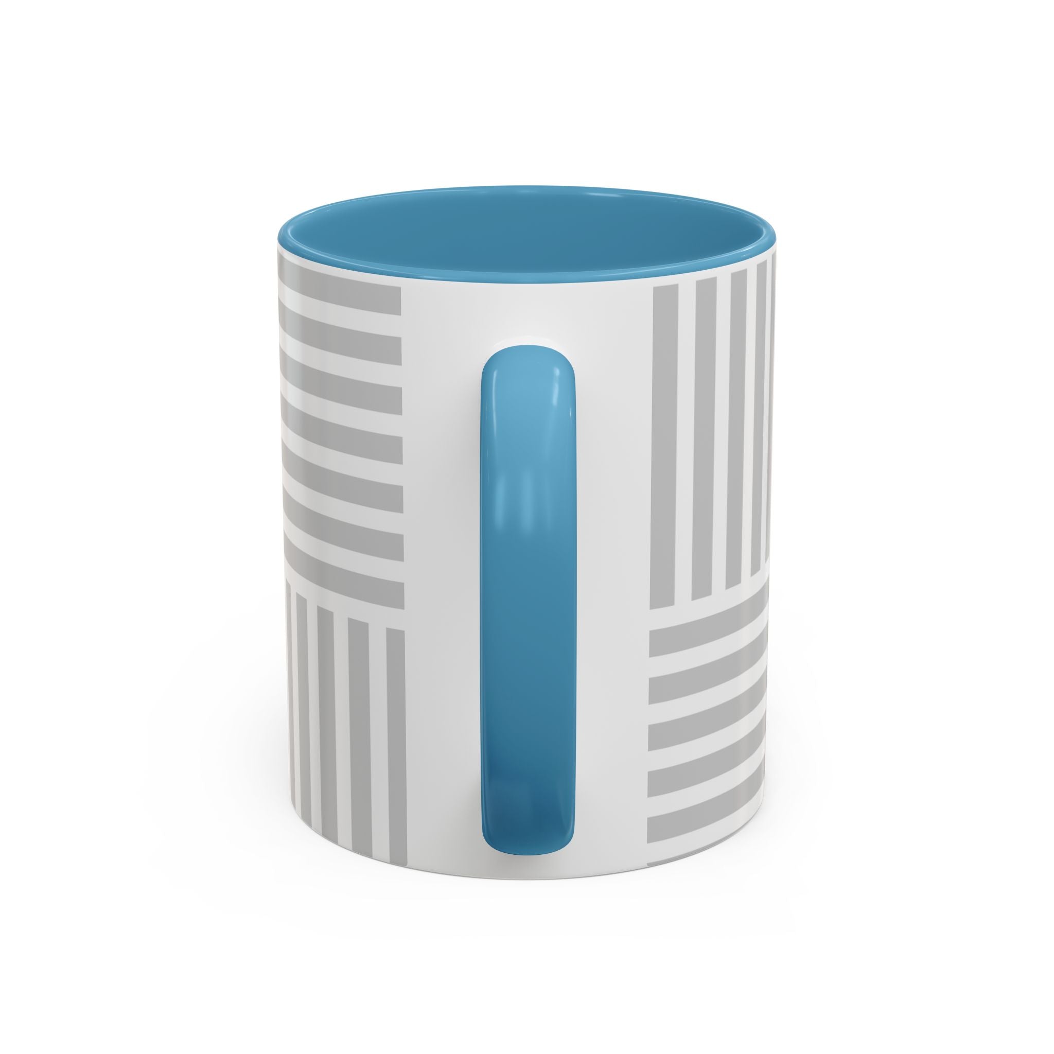 Light Grey Grid Mug (Multi-Size & Color)