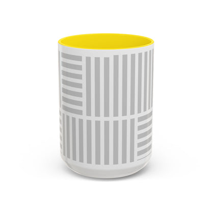 Light Grey Grid Mug (Multi-Size)