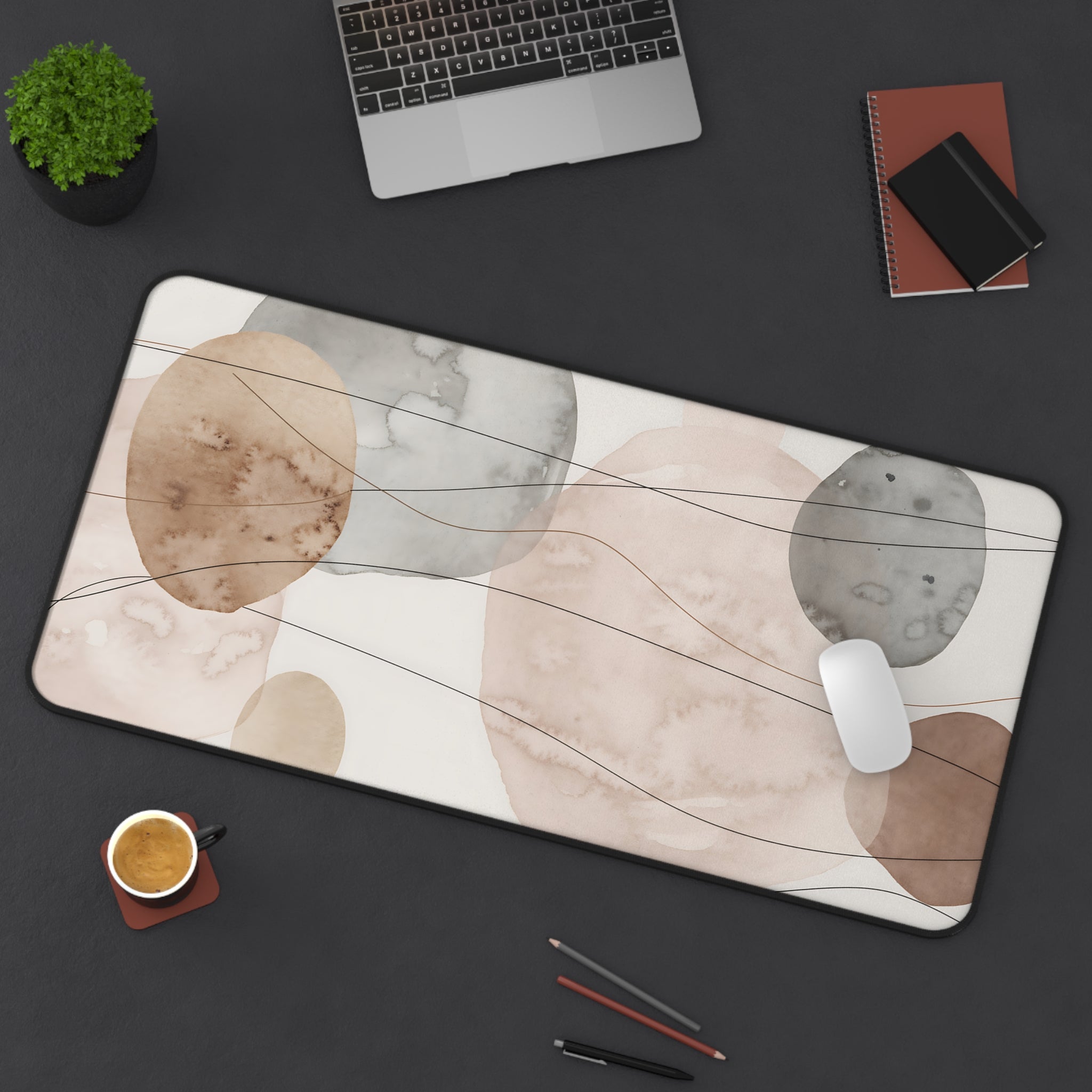 Neutral Oat Office Surface Protector