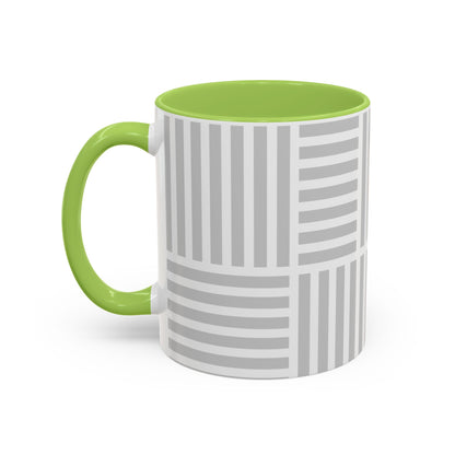Light Grey Grid Mug (Multi-Size)