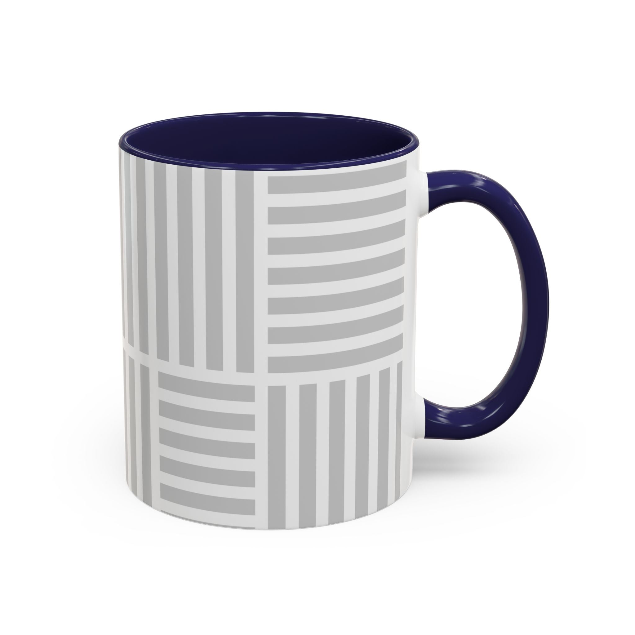 Light Grey Grid Mug (Multi-Size & Color)