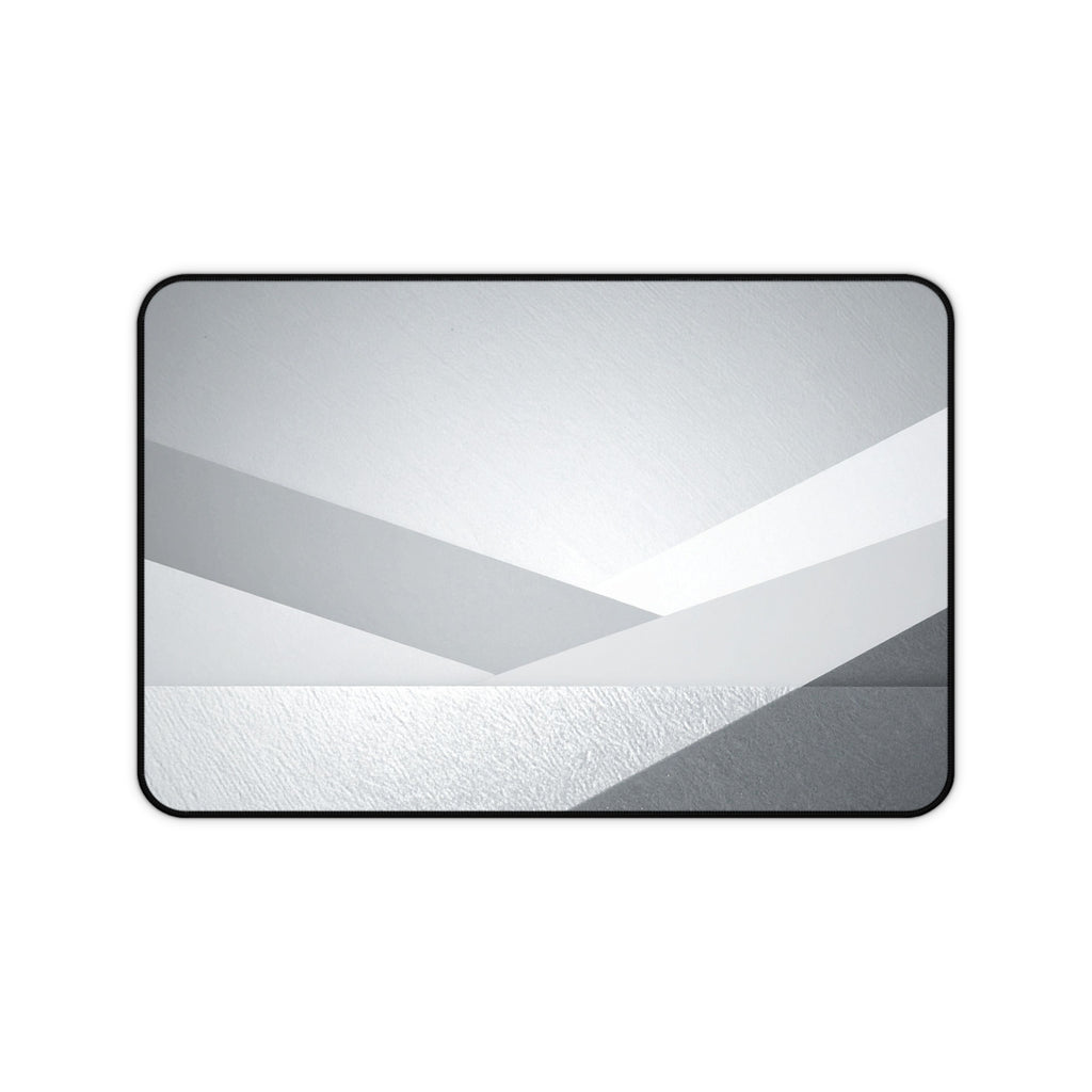 Geometric Grey Office Desk Pad