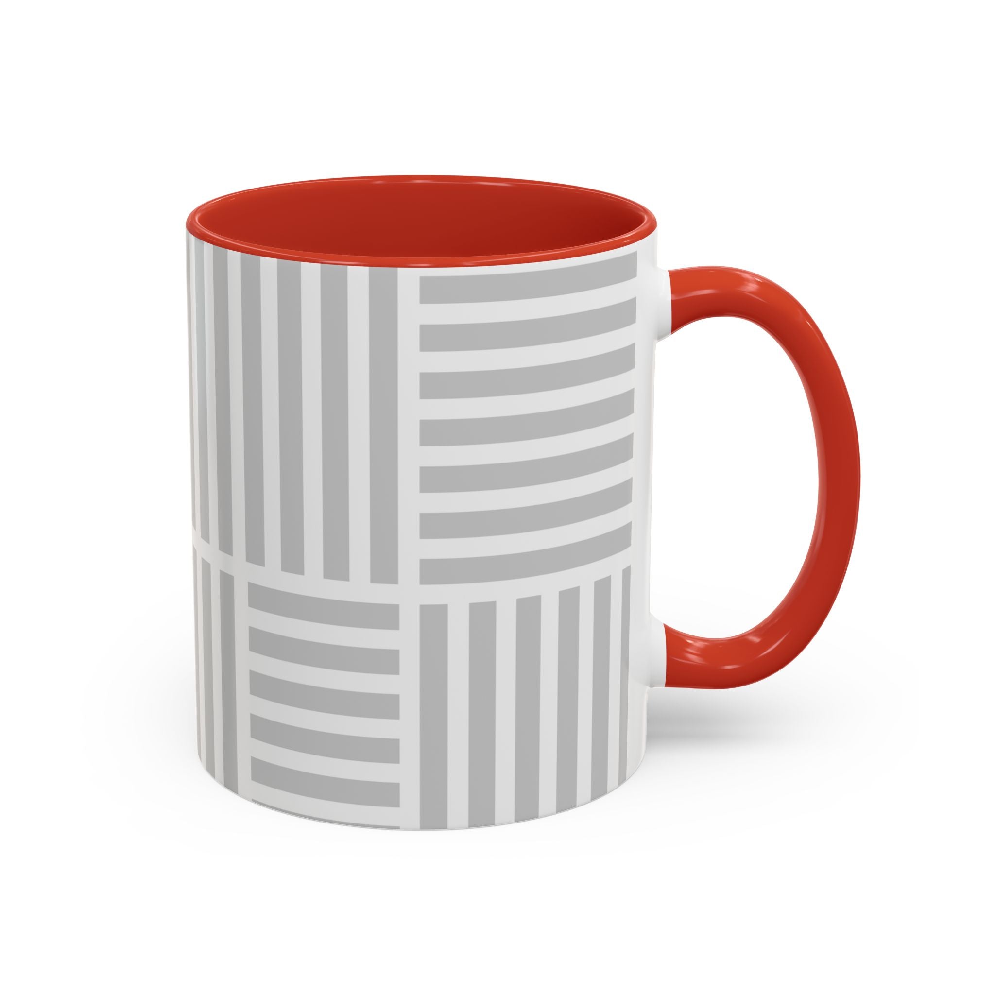 Light Grey Grid Mug (Multi-Size & Color)