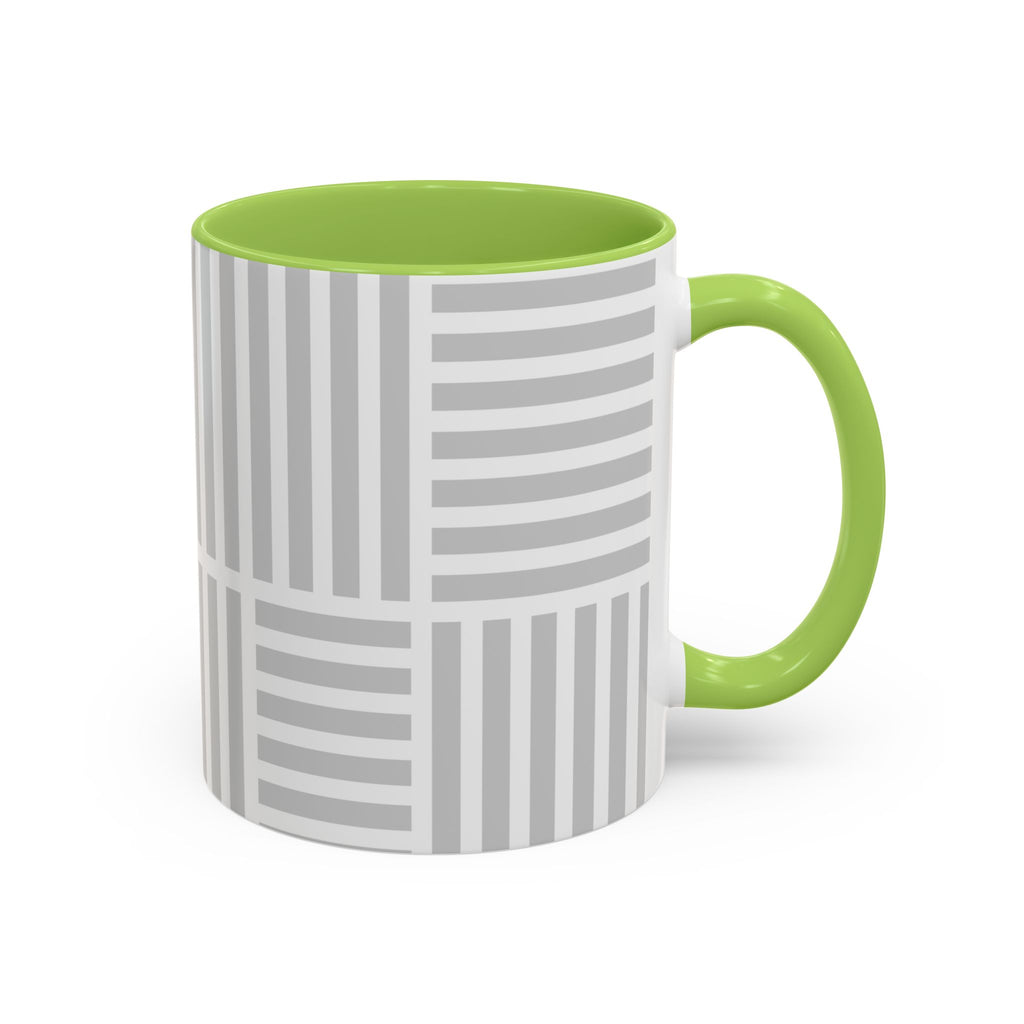 Light Grey Grid Mug (Multi-Size & Color)
