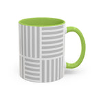 Light Grey Grid Mug (Multi-Size & Color)