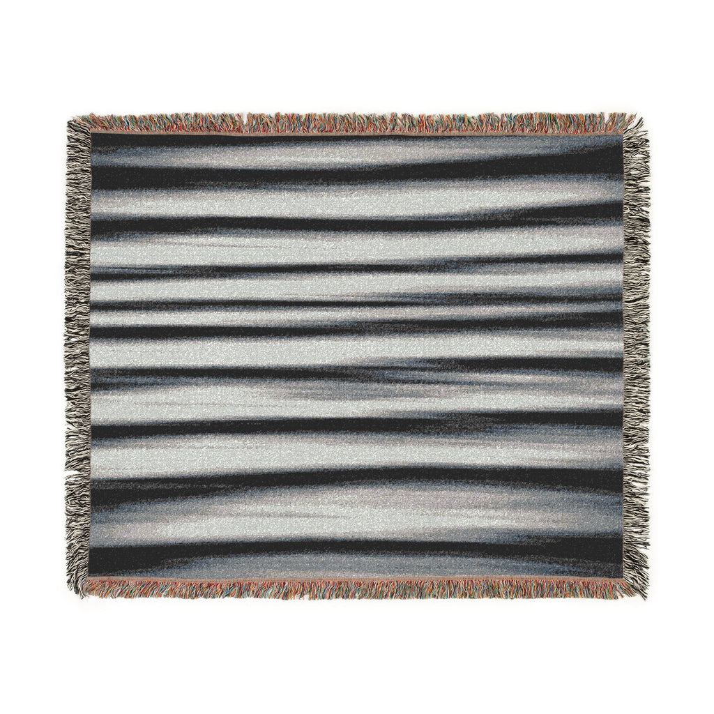 Grey Scale Woven Blanket — For Home & Relaxation