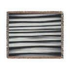 Grey Scale Woven Blanket — For Home & Relaxation