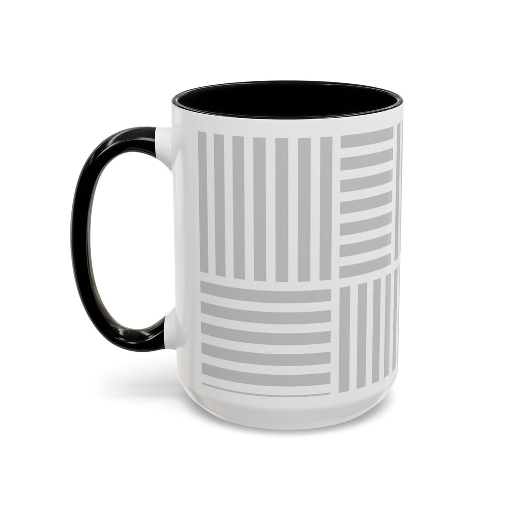Light Grey Grid Mug (Multi-Size & Color)