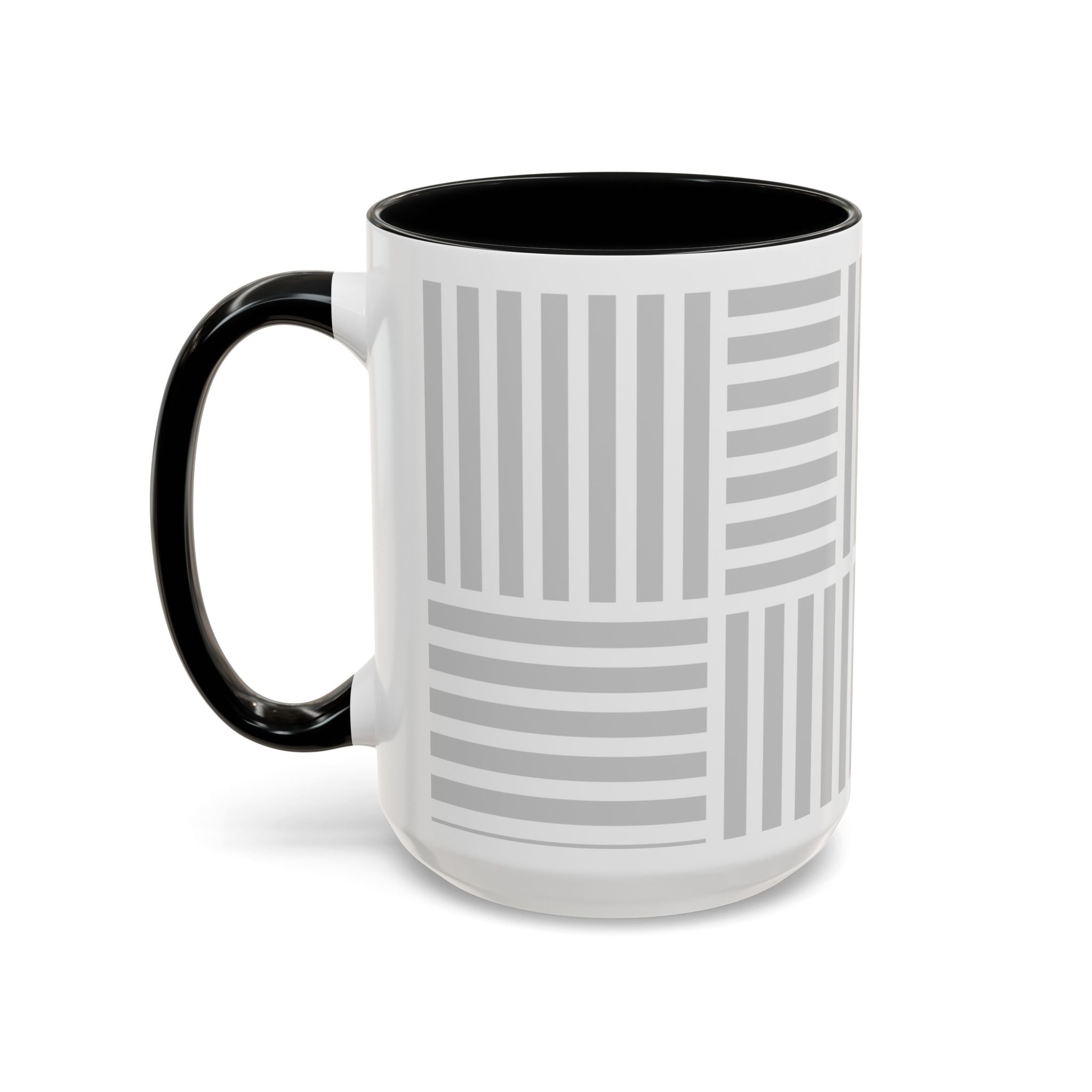 Light Grey Grid Mug (Multi-Size & Color)