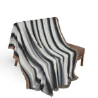 Grey Scale Woven Blanket — For Home & Relaxation