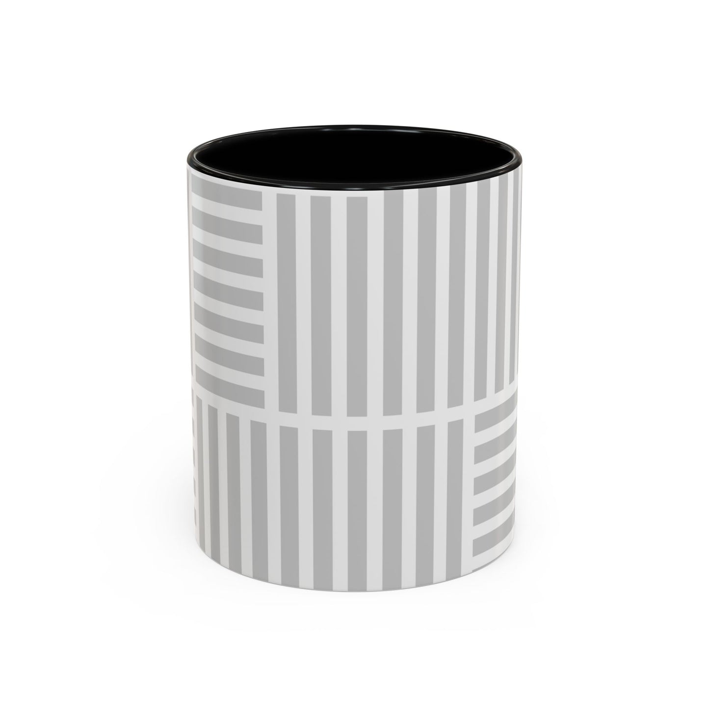 Light Grey Grid Mug (Multi-Size)