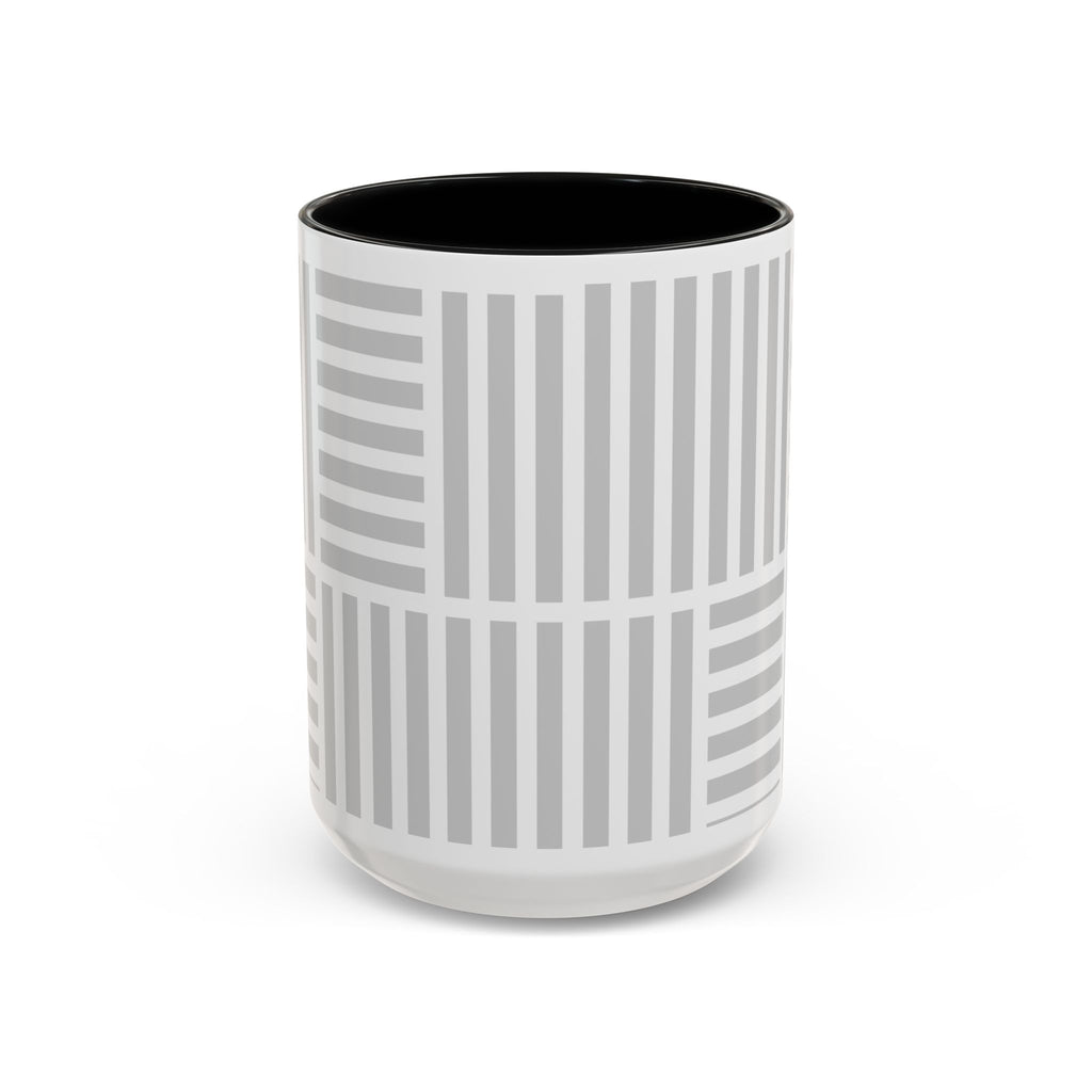 Light Grey Grid Mug (Multi-Size & Color)