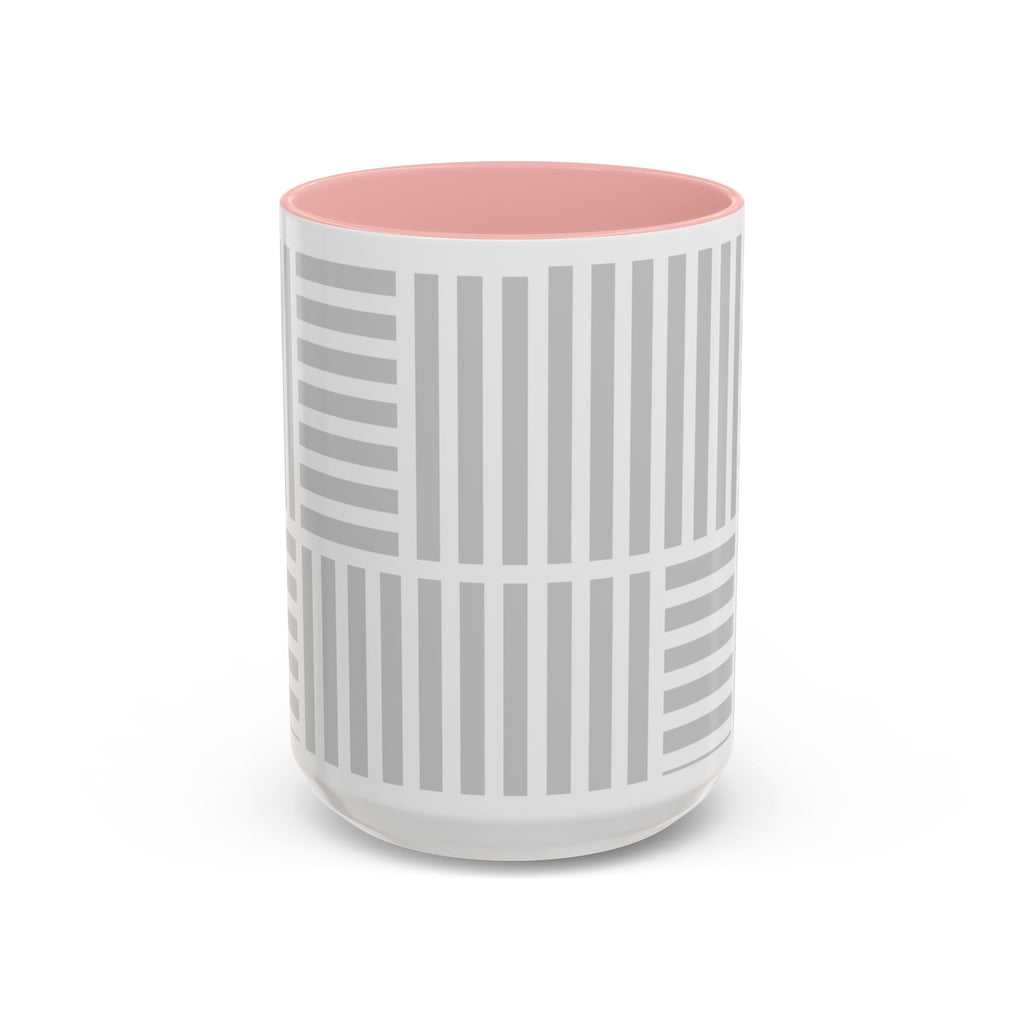 Light Grey Grid Mug (Multi-Size & Color)