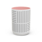 Light Grey Grid Mug (Multi-Size & Color)