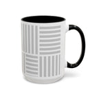Light Grey Grid Mug (Multi-Size & Color)