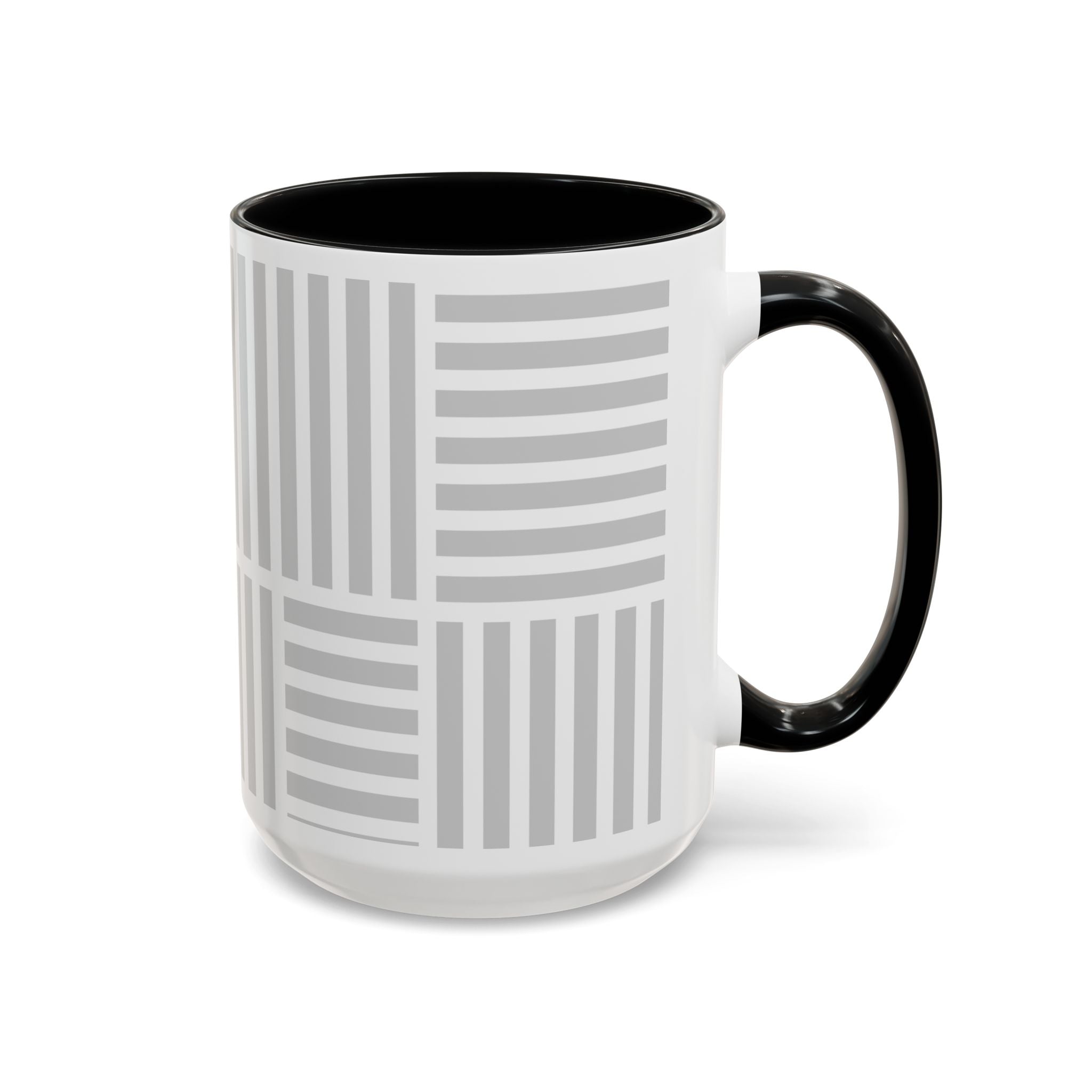 Light Grey Grid Mug (Multi-Size & Color)