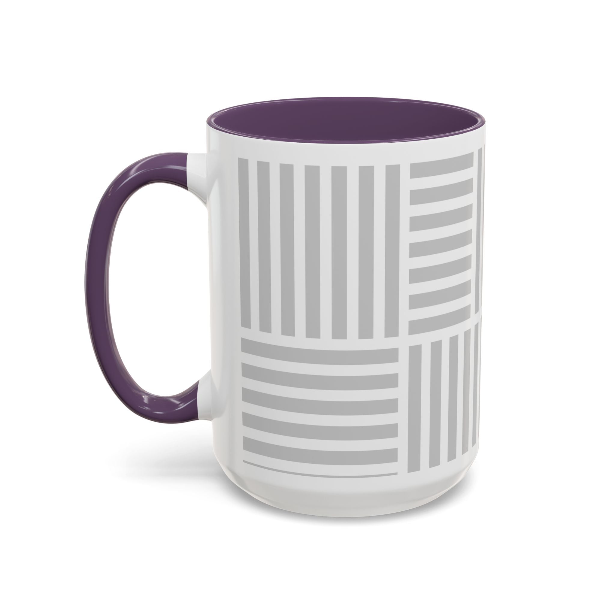 Light Grey Grid Mug (Multi-Size & Color)