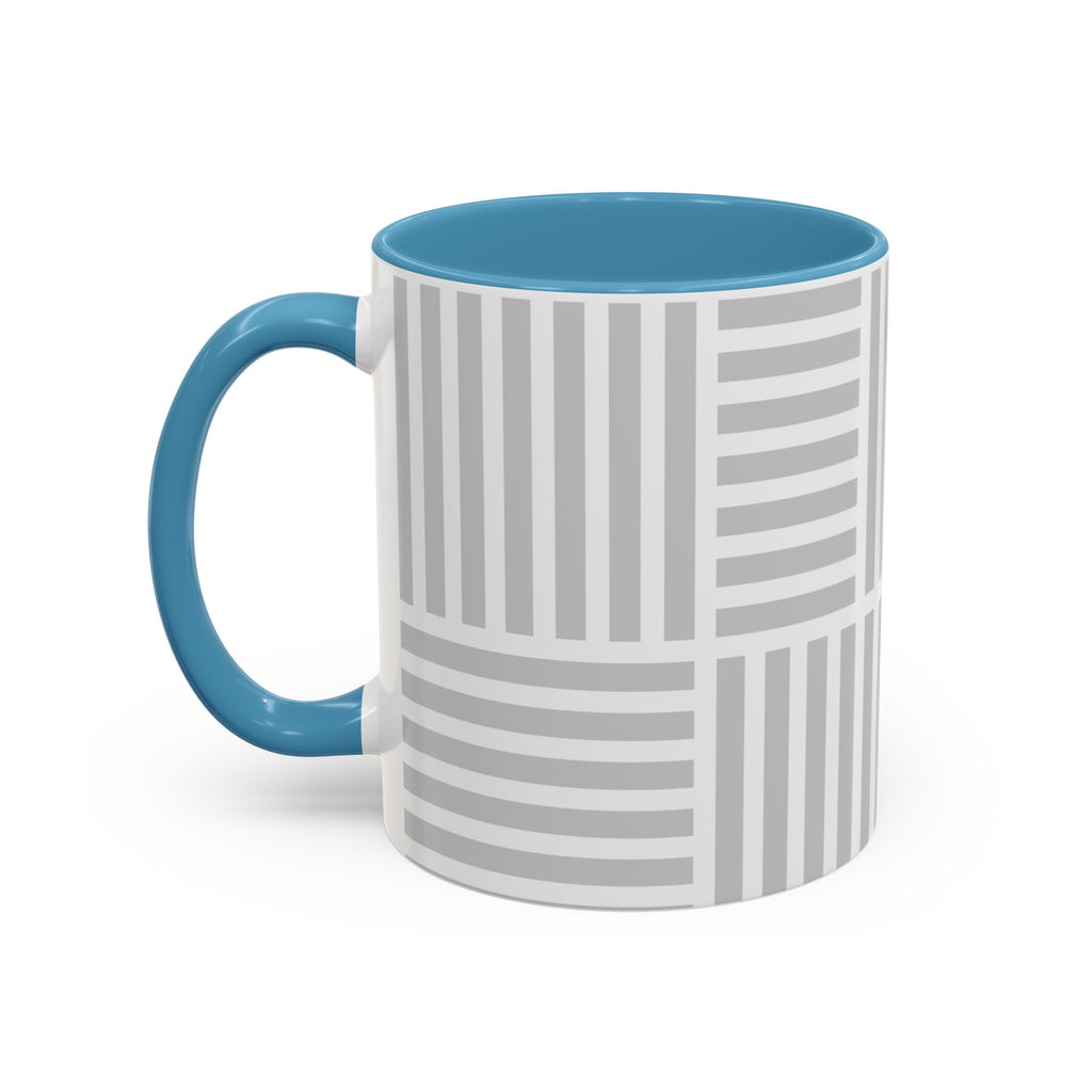 Light Grey Grid Mug (Multi-Size & Color)