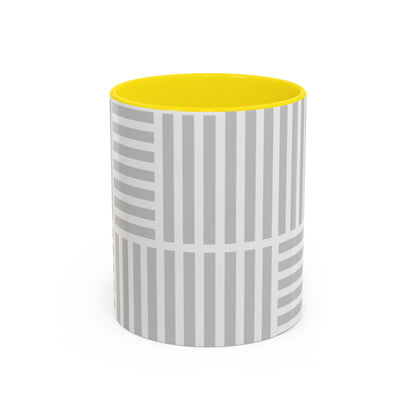 Light Grey Grid Mug (Multi-Size)