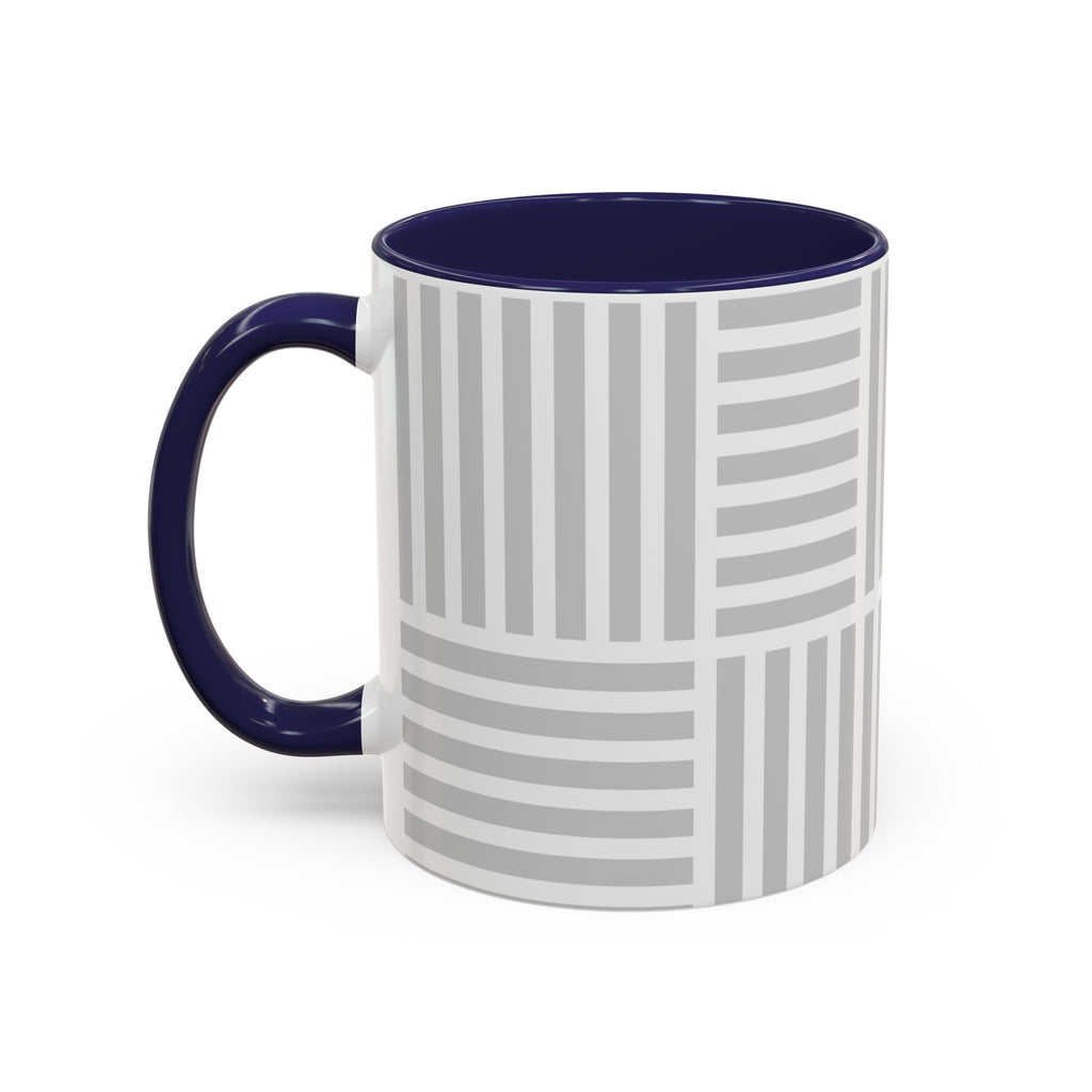 Light Grey Grid Mug (Multi-Size & Color)