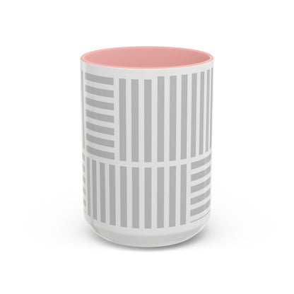Light Grey Grid Mug (Multi-Size)